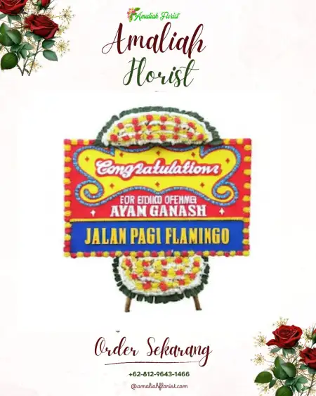 Sewa Papan Bunga Maliki Air